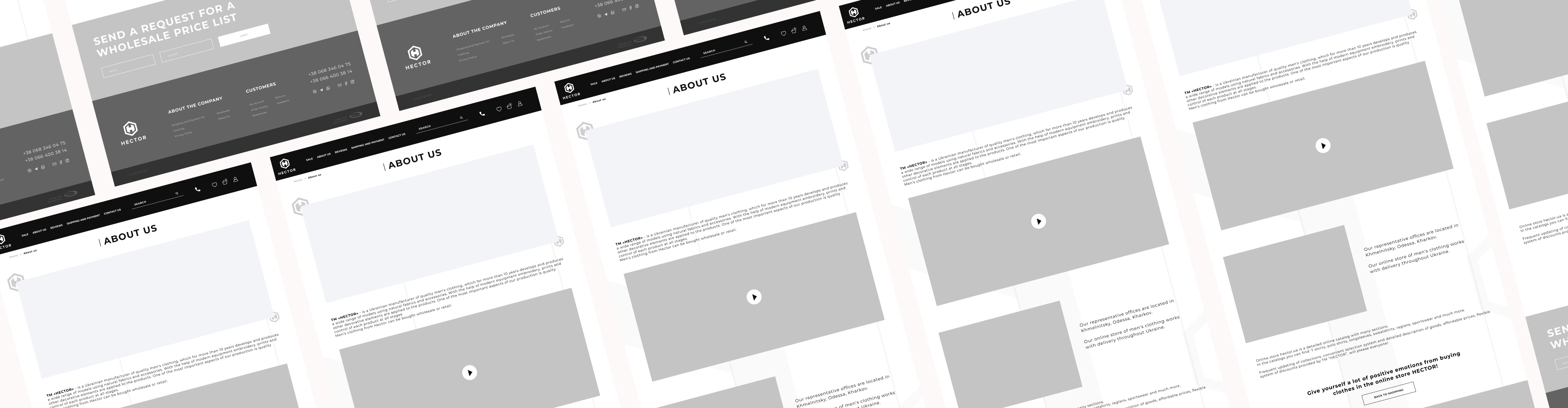 Hector wireframing