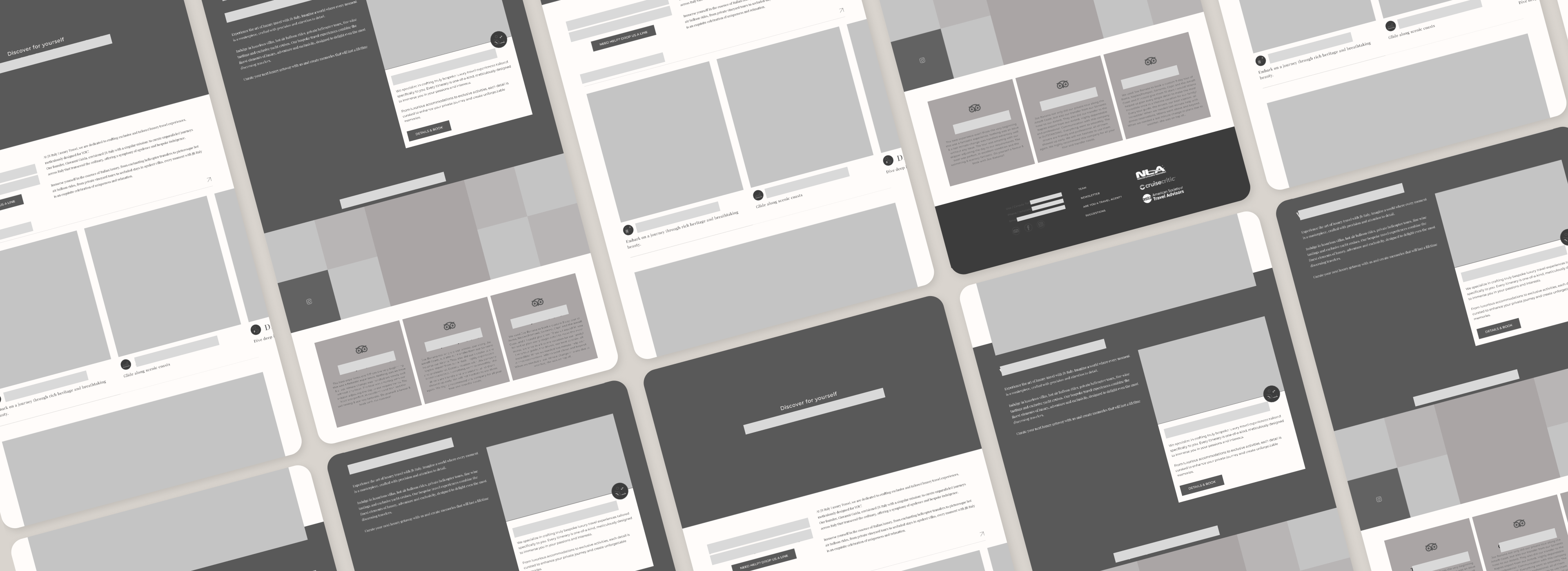 Travel Island wireframe